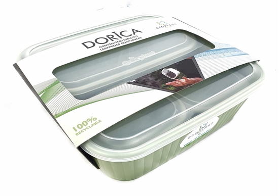 Immagine di CONTENITORE ERMETICO DORICA KIT 4PZ CON COPERCHI / Verde Pallido Scuro