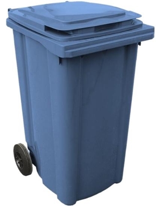 Immagine di BIDONE CARRELLATO LT. 240 / Blu