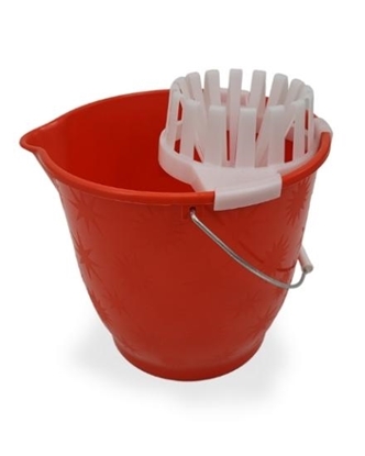 Immagine di SECCHIO STRIZZA-MOP LT.13 / Rosso