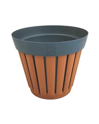 Immagine di VASO LINEA KRETA DIAM.20 AMAZON / Terracotta/Antracite