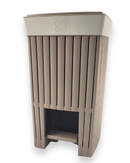 Immagine di DOGA - PATTUMIERA DA 20LT A PEDALE / Cappuccino