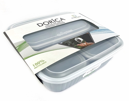 Immagine di DORICA - CONTENITORE ERMETICO KIT 4PZ CON COPERCHI / Azzurro Polvere