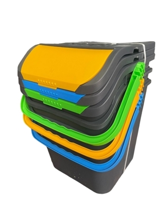 Immagine di ECOLOGIC TRIS PATTUMIERA LT 28 / Colori assortiti Mix