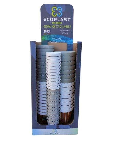 Immagine di KRETA - ESPOSITORE VASO D.20-25-30 / Mix (Terracotta+Bianco/Bianco+Tortora Chiar