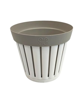 Immagine di KRETA - VASO D.25 AMAZON / Bianco/Tortora chiaro