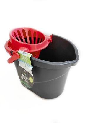 Immagine di SECCHIO ECOGOLD C. STRIZZATOIO "ECOCLEAN" / Rosso