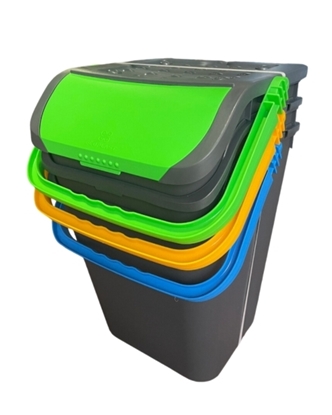 Immagine di ECOLOGIC TRIS PATTUMIERA LT 35 / Colori assortiti Mix