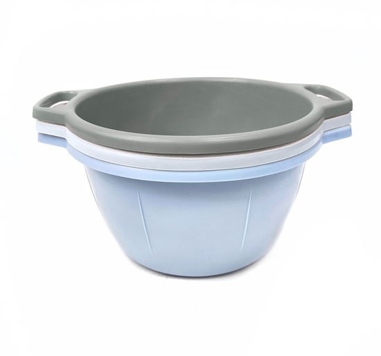 Immagine di BAGNO TONDO D.40 / Colorama (Lavanda/Bianco/Tortora chiaro)