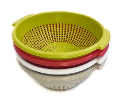 Immagine di COLAPASTA D.28 / Bianco/Rosso/Verde acido/Tortora