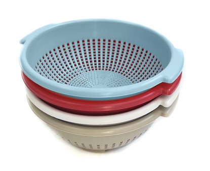 Immagine di COLAPASTA D.24 / Bianco/Tortora/Rosso V/verde acido