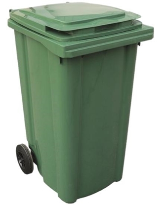 Immagine di BIDONE CARRELLATO LT. 120 DESIGN URBAN / *Verde MOMENTANEAMENTE NON DISPONIBILE