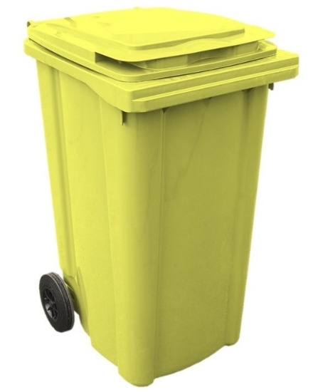 Immagine di BIDONE CARRELLATO LT. 240 URBAN / Giallo