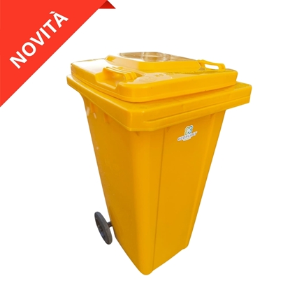 Immagine di BIDONE CARRELLATO LT.120 ECO / Giallo
