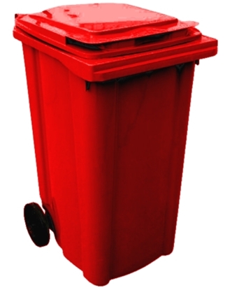 Immagine di BIDONE CARRELLATO LT. 240 URBAN / Rosso
