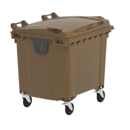 Immagine di CASSONETTO LT 1100 COPERCHIO PIATTO URBAN / Marrone
